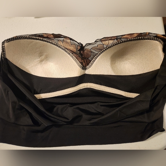 Senobra Black and Gold Leaf Bra - Picture 7 of 7